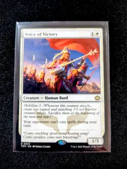 MTG Voice of Victory 0033 Tarkir: Dragonstorm NM - Image 1