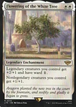 MTG THE LORD OF THE RINGS FLOWERING OF THE WHITE TREE RARE - Image 1