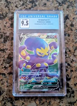 Grapploct V Full Art Pokemon Card CGC 9.5 (10) GM MT Champions Path 072/073 2020 - Image 1