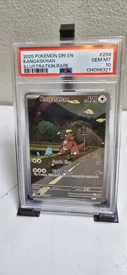 Kangaskhan #204 2025 Pokemon Dri En-Destined Rivals Illustration Rare PSA 10 - Image 3