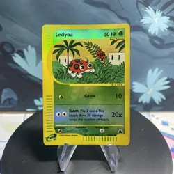Pokemon Ledyba 73/144 Skyridge Reverse Holo DMG - Image 1