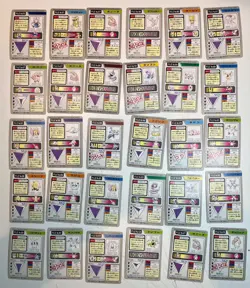 68 MP File Carddass Bandai Set Lot Pokemon Pocket Monster 1997 - Image 5