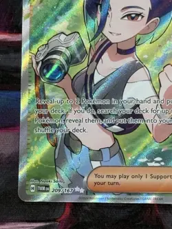 Pokemon Twilight Masquerade #209/167 Perrin Secret Ultra Rare Full Art Holo - Image 4