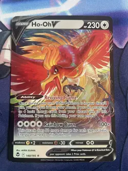 Ho-Oh V 140/195 SWSH12: Silver Tempest Pokemon - Image 1