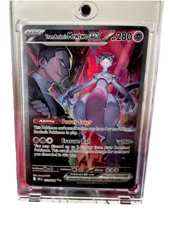 Pokemon TCG Team Rockets Mewtwo EX Special Illustration Destined Rivals - Image 1
