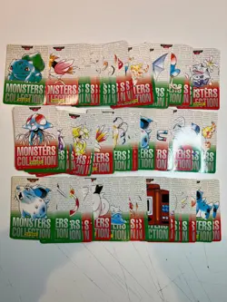 109 MP File Carddass Red Green Bandai Set Lot Pokemon Pocket Monster 1996 - Image 1