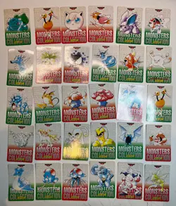 109 MP File Carddass Red Green Bandai Set Lot Pokemon Pocket Monster 1996 - Image 2