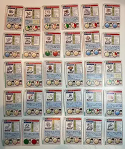 109 MP File Carddass Red Green Bandai Set Lot Pokemon Pocket Monster 1996 - Image 3