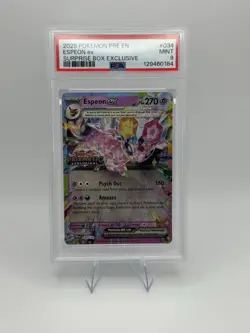 Espeon Ex Pokemon Pre En-Prismatic Evolutions 034 PSA 9 - Image 1