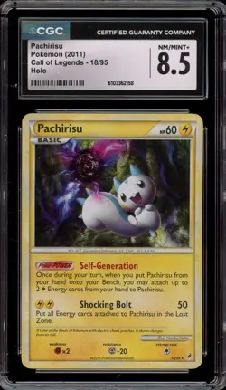 Pokemon Pachirisu Call of Legends Holo Rare #18 CGC 8.5 - Image 1