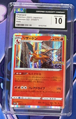 Charizard 010/071 S10b: Pokemon GO Holo (Japanese) CGC 10 - Image 1