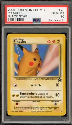 Pokemon Pikachu Snap Black Star Promo #26 PSA 10 Gem Mint - Image 1