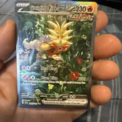 Pokemon Temporal Forces 2024 Special Illustration Gouging Fire EX 204/162 MP - Image 2