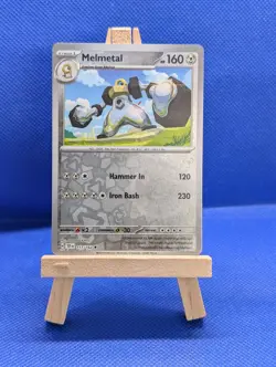 Pokemon TCG Melmetal Reverse Holo Rare Card 117/162 SV5: Temporal Forces - Image 1