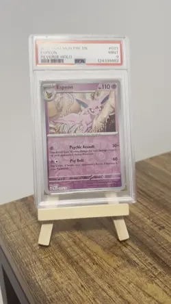 2025 Pokemon Espeon #33/131 PSA 9 Mint Reverse Holo✨ Prismatic Evolutions Rare - Image 2