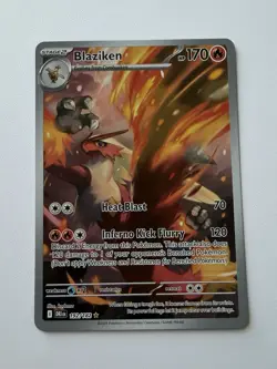 Pokemon Destined Rivals Blaziken 192/182 Illustration Rare - Near Mint - Image 1