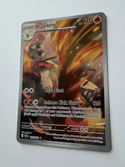 Pokemon Destined Rivals Blaziken 192/182 Illustration Rare - Near Mint - Image 3