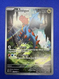 Pokemon TCG Druddigon 151/086 Illustration Rare White Flare EN NM - Image 1