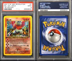 Pokemon 1st Edition Ho-oh 07/64 - PSA 9 MINT - Neo Revelation Holo Vintage Ho Oh - Image 3