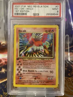 Pokemon 1st Edition Ho-oh 07/64 - PSA 9 MINT - Neo Revelation Holo Vintage Ho Oh - Image 4