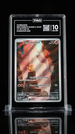 TAG 10 Charmander 2023 Pokemon Scarlet & Violet 151 Set #168/165 IR - Image 1