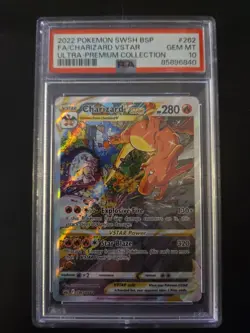 2022 Pokemon Swsh Black Star Promo #262 Charizard Vstar PSA 10 - Image 1
