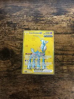 Pokemon TCG NM Iron Crown ex 216/162 Temporal Forces Holo Hyper Rare - Image 1