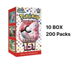 [10 BOX SET] Pokemon Korean Scarlet & Violet 151 Booster Box sv2a. US Seller! - Image 2