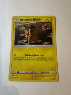 Pokemon TCG-Detective Pikachu SM194 Black Star Promo Holo NM - Image 1