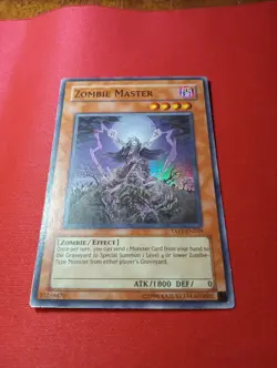 1x Yugioh Zombie Master TAEV-EN039 Super Rare 1st Ed LP Nice Condition - Image 1