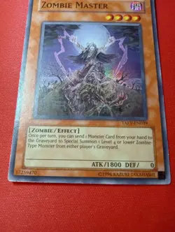 1x Yugioh Zombie Master TAEV-EN039 Super Rare 1st Ed LP Nice Condition - Image 2