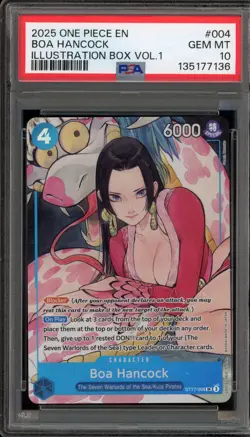 One Piece CCG Boa Hancock Illustration Bx. Vol. 1 ST17-004 PSA 10 Gem Mint - Image 1