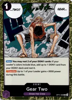 Gear Two R A Fist of Divine Speed OP11-080 One Piece TCG - Image 1