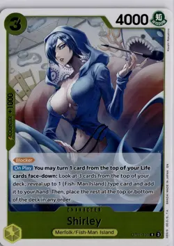 Shirley OP11-104 A Fist of Divine Speed Foil One Piece Trading Card TCG - Image 1