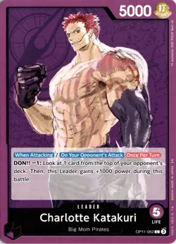 Charlotte Katakuri (062) L A Fist of Divine Speed OP11-062 One Piece TCG - Image 1