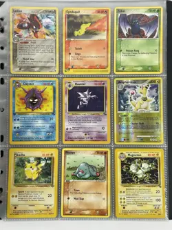 Pokemon Card Collection VTG Binder Holo Rare 1st E-Reader WoTC Haunter Pikachu - Image 1