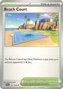 Beach Court SV01: Scarlet & Violet Base Set 167/198 NM English Pokemon Card - Image 1