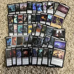 Magic the Gathering 50 Black Rare Card Lot - Image 1