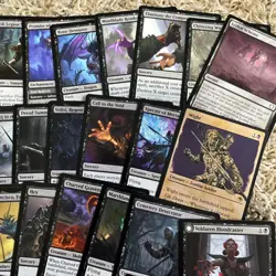 Magic the Gathering 50 Black Rare Card Lot - Image 3