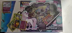 pokemon galarian rapidash v box promo cards - Image 1