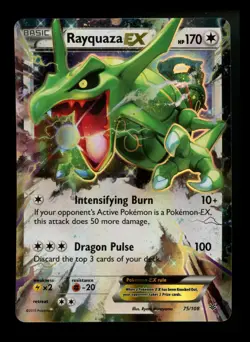 Rayquaza EX 75/108 XY Roaring Skies 2015 Holo Rare Pokemon Card TCG - Image 1