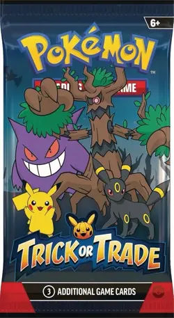 2 Packs Pokemon TCG Trick or Trade Booster Packs 2024 Halloween Card Lot Bundle - Image 1