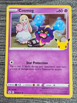 Pokemon TCG Cosmog & Cosmoem Cards Star Protection 25th Anniversary - Image 2