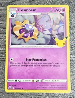 Pokemon TCG Cosmog & Cosmoem Cards Star Protection 25th Anniversary - Image 4