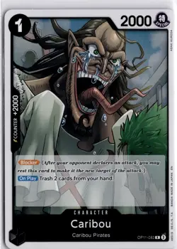 Caribou Foil OP11-083 A Fist Of Divine Speed OP Trading Card TCG - Image 1