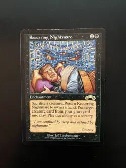 Recurring Nightmare Exodus MTG - a7ab - see picts for condition - Image 1