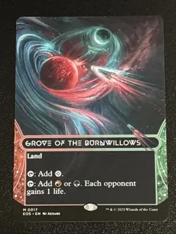 MTG Edge of Eternities Stellar Sights Grove of the Burnwillows Borderless 0017 - Image 1