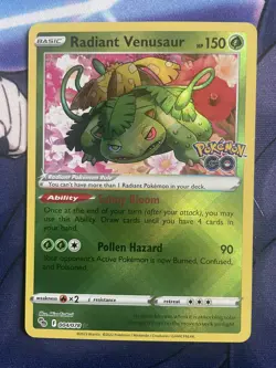 Radiant Venusaur 004/078 Pokemon GO Holo - Image 1