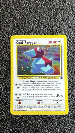 Pokemon TCG Cool Porygon Promo Black Star #15 NM - Image 1