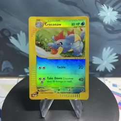 Pokemon Croconaw 74/165 Expedition Base Set Reverse Holo HP - Image 1